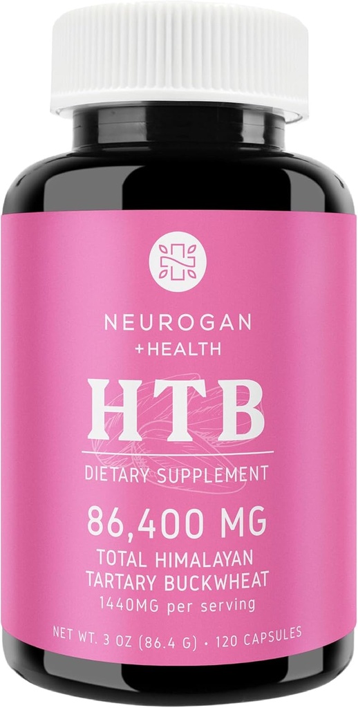 Neurogan 喜马拉雅山芋麦(HTB) Capsules - Pure Potent 1440 MG,60天供应 - 支持消化性健康* - Gluten-Free,86,400 MG 总HTB - 实验室测试,在美国制造