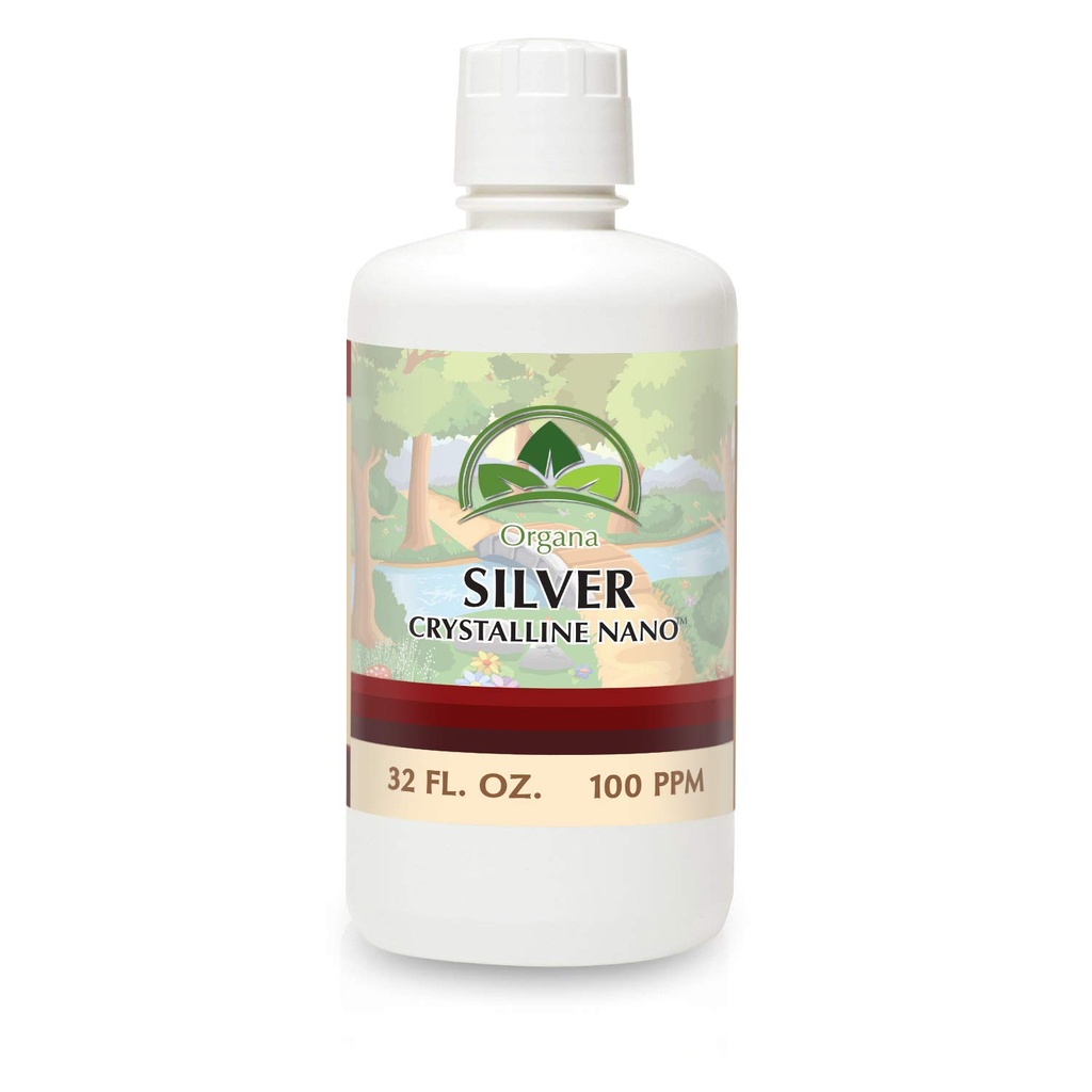 Organa Crystline Nano Colloidal银 -- -- 100 PPM -- -- 32 oz瓶