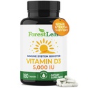 林叶维生素D35000 IU VIT D - VIT D3 男女维生素D 补充剂 骨质健康,牙齿和免疫支持 \ 容易吞咽药丸 \ One Capsule Daily, 6-Month Supply, 180 Count