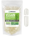 XPRS Nutra 大小 4 空瓶盖 - 500 个清点小空瓶盖 - DIY 蔬菜罐盖填充 - 可填充 Do- It- Yourself Veggie Pill Caps for Suppers