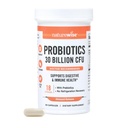 NatureWise Max Probiots for Women and Men - 30亿 CFU 18 Strains with Prebioties - For Gut & Digestive Health - 延迟释放卡普尔,Gluten Free - 60 Capsules [2-Month Supplement] (英语).