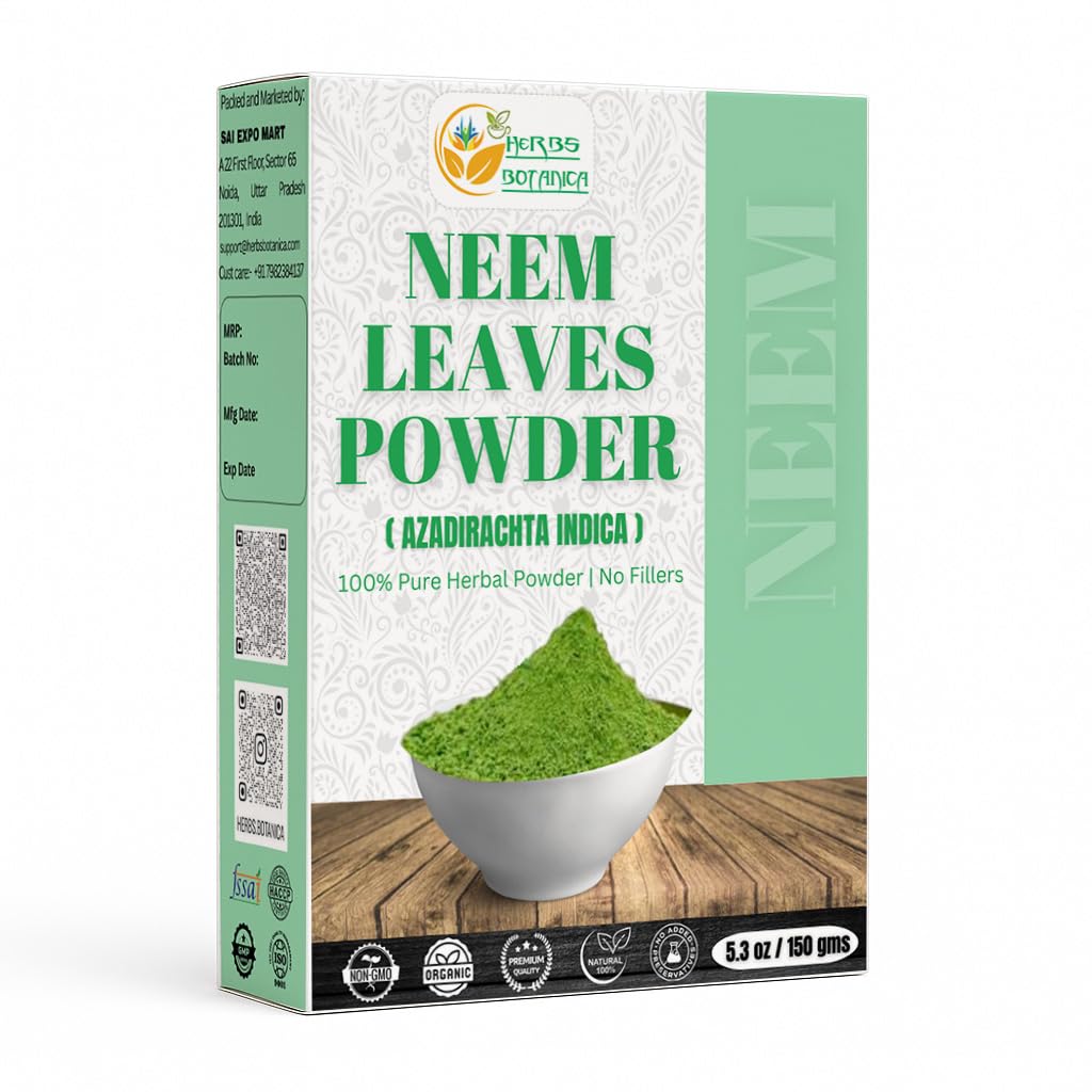 草药 Botanica Neem 乳粉促进毛发生长、皮肤护理和解毒野生菌