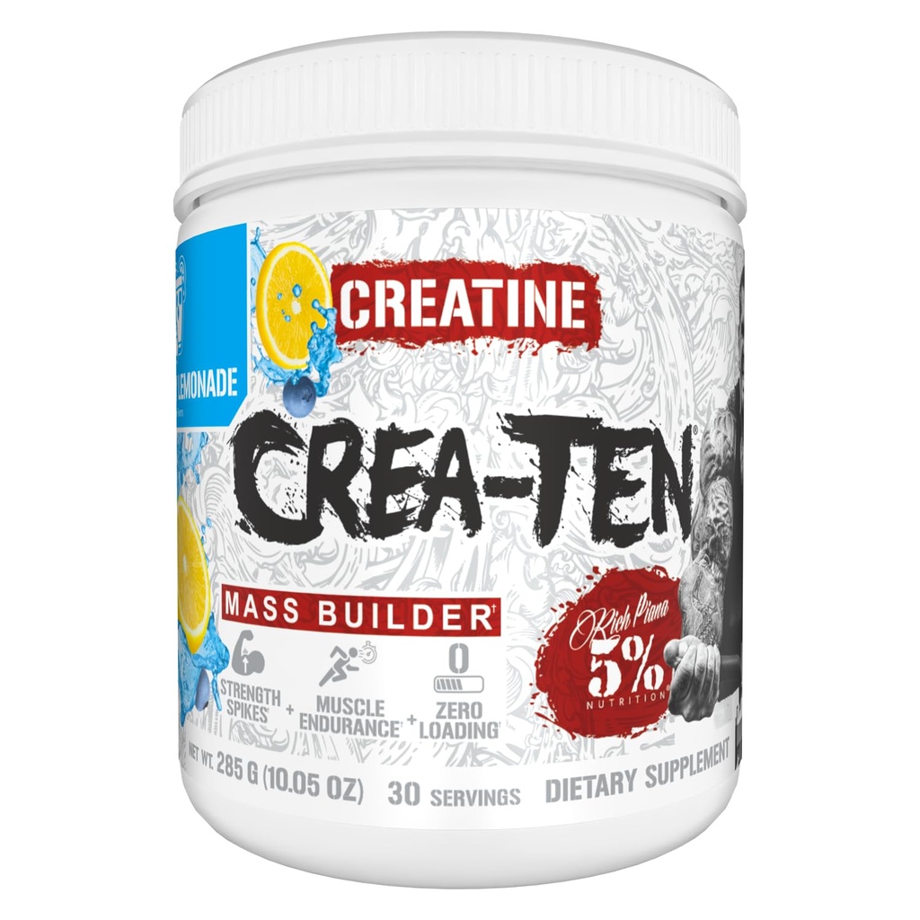 5% 营养 Createn Creatine Complex + Accreators + Flavored Creatine Power for Muscle Gain → Max 动力,力量,耐力,恢复(蓝莓柠檬汁)