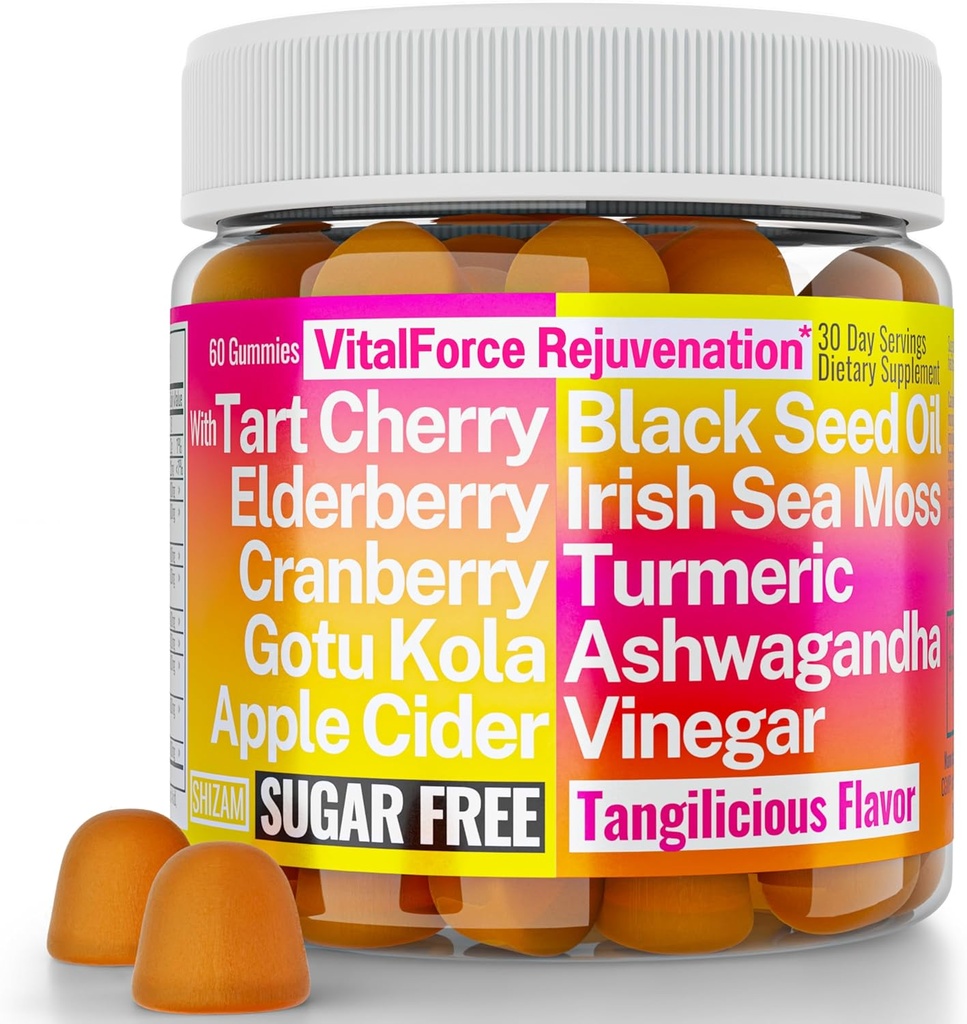 Gotu Kola 黑种子油苹果苹果苹果苹果 醋 爱尔兰海摩斯 Cranberry Ashwagandha Tart Cherry 变色曲棍球