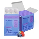 NeuroGum Sleep & Rehead Mints + 1 mg Melatonin + 香蜜酒 + 老年莓 + Lemon Balm + Passion Flower + 天然糖自由休息和放松补充品(Mixed Berry,72片)