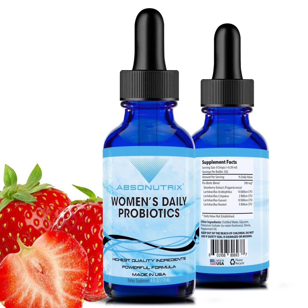 Absonutrix 妇女日用品 390 mg, 4 Oz Liquid, 302 services, 在美国制造, 快速吸附, 优质成份, 非GMO, GMP认证设施, 无残忍产品