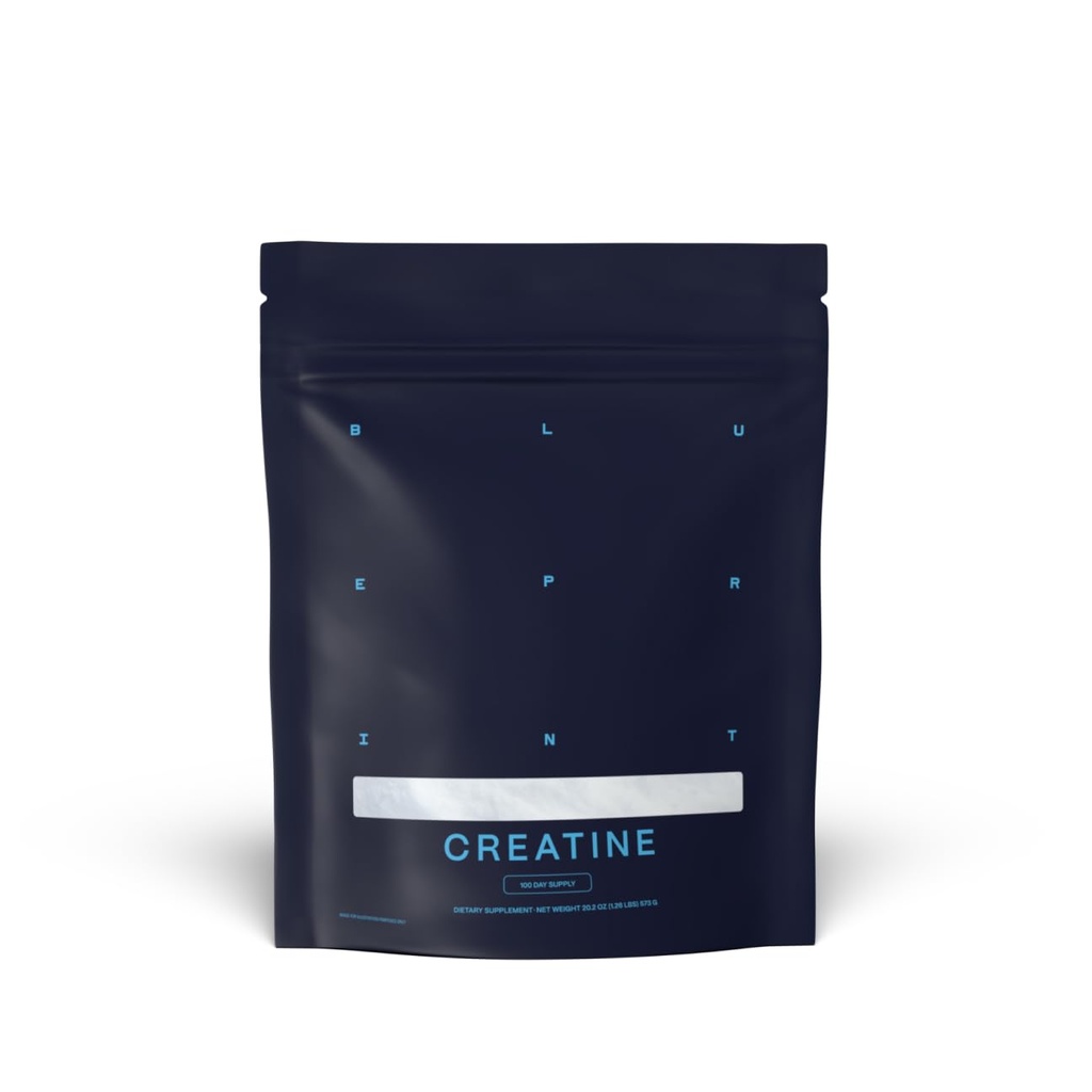蓝本 Bryan Johnson Creatine 单水合物粉末 – 氨基酸粉末 – 补充支持肌肉生长,复苏,强力和聚焦 – 女性和男性的不爱的克蕾汀 – 5g Dose – 100 services