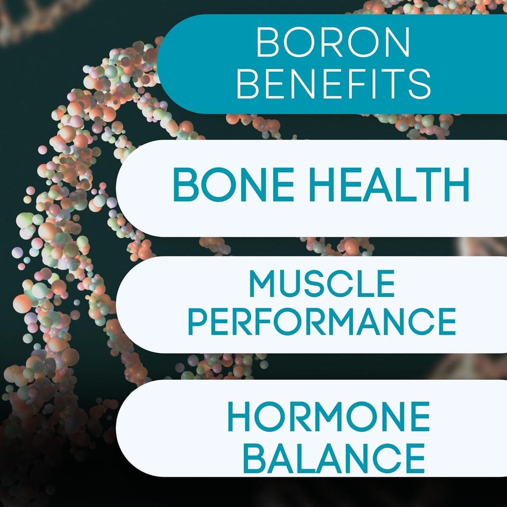 Boron矿物补充 - 30mg → 60 Counter → Trace Minerals your body needs to 维护最佳健康与健康.