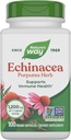 Nature's Way Echinacea Purpurea Herb, 免疫辅助补充*,每3个卡片1200毫克,非GMO项目验证,Vegan,100个卡片(包装May Vary)