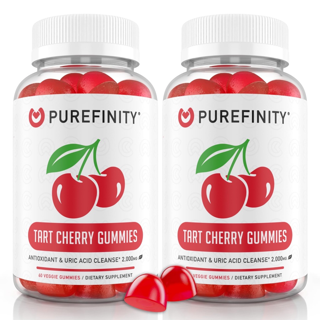Tart Cherry Gummys – Uric Acid Flush for Joint Relief and Recover, Raw Juice 提取抗氧化剂 – Non-GMO, Gluten Free, Vegan, 60 Counter (Pack of 2) (原始内容存档于2012年).