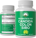 Candida、Colon Cleanse、IBS和SIBO支助的抗生素。 医生推荐专有微生物体 重置亲生补充剂。 男女口腔健康和过度生长治疗