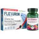 纯度产品 Flexuron 联合公式 + B-12 能量熔融 Flexuron(Krill Oil,低分子重量 Hyaluronic酸, Astaxanthin) - B12 能量熔融(Methylcobalamin B12,维生素D3,Biotin + More)