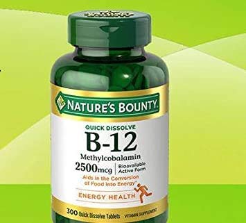 自然丰产B-12 2500mcg,300 Tabs