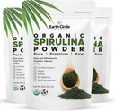 土圈有机物 Spirulina Powder, Kosher, Raw and 非辐照 |纯 Vegan蛋白 | Premium Energy Superfood,高氨基酸和抗氧化剂 - (8oz - 3 Pack)