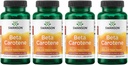 Swanson Beta-Carotene Vitamin A 25000 IU 软胶 - 皮肤,眼,和免疫系统健康 - 抗氧化剂支持 - 7500 mcg(300 软胶)(4包)