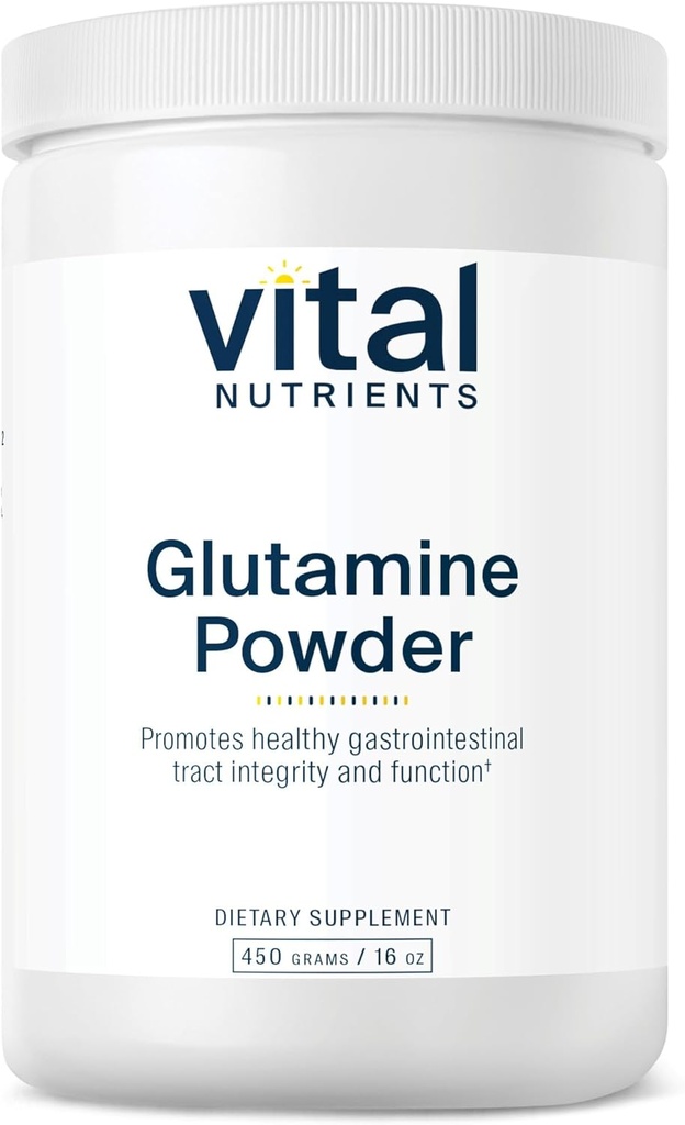 重要营养素 Glutamine 粉末 - 健康胃肠道切克函数 - Gluten,乳品,无豆 - 非GMO - 450g/16 oz L-Glutamine 粉末