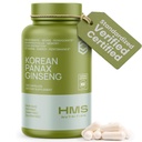 韩国Red Panax Ginseng 2000mg 120 Vegan Capsules 超强提取NSF认证补充,High Ginsenosides 支持能源,Stamina,性能和清晰度