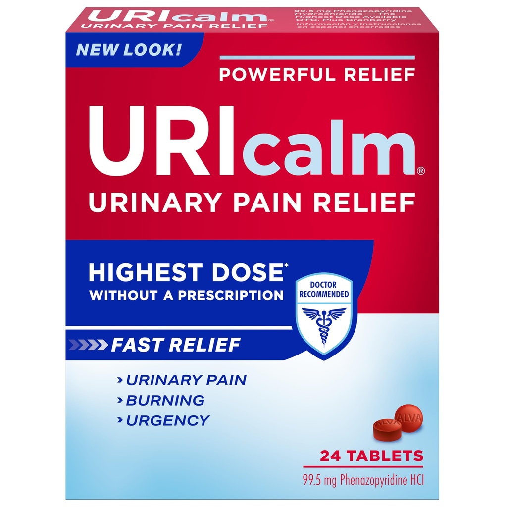 Uricalm Max - 最大强度 - 快速缓解UTI疼痛,燃烧,紧急和增加频率 - 24 计数