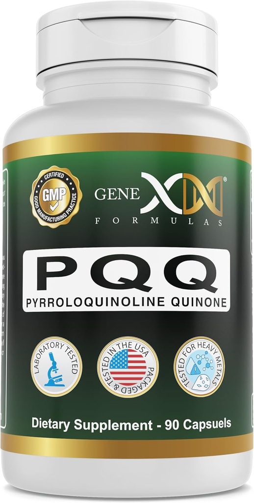 Genex公式 20mg PQQ Pyrrologuenoline Quinone (90 Capsules) QQ支持米托琴德里亚,心血管,和认知健康 - 非GMO,Gluten Free, Vegetarian - 90日供应