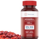 NovaKrill Krill Origa 3 Supplement – 1000mg 软胶与环保局,DHA,Astaxanthin – 无鱼后味 – 容易吞咽南极Krill 石油 – 60 液态卡普尔