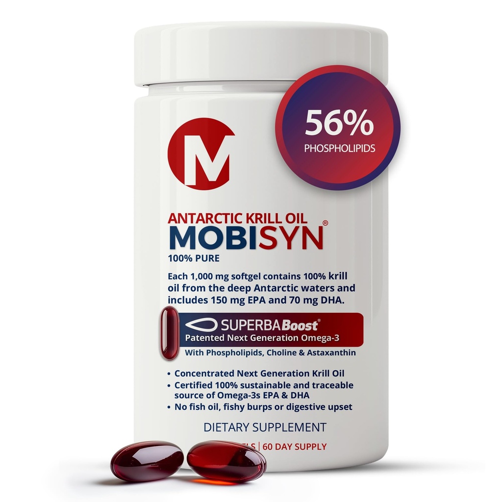 100% 纯有机南极磷虾油 1000mg, 60-days, Omega 3, 最高浓度 56% 磷脂, EPA Choline, Astaxanthin, Wild Caught, 可持续, 支持心脏, 大脑, 无鱼油