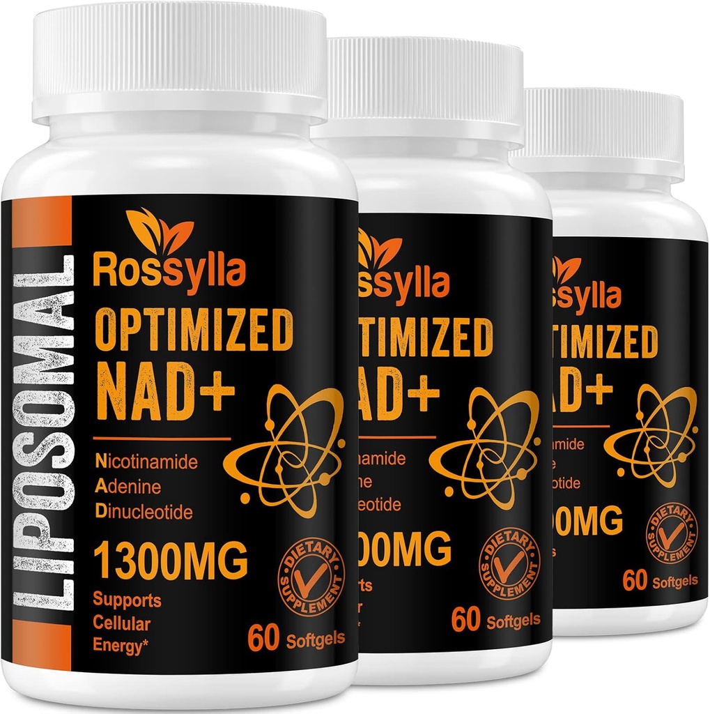 1300 MG Liposomal NAD+ 补充 QQ 最高吸收 QQ 纯净 NAD 补充 促进 NAD+ 亲切的QQ 推动NAD+ 年老 Defese、 细胞能量、 长寿 + 180 计数的补充