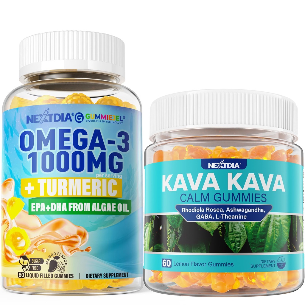Omega3 + Turmeric, 卡瓦 平静 古米