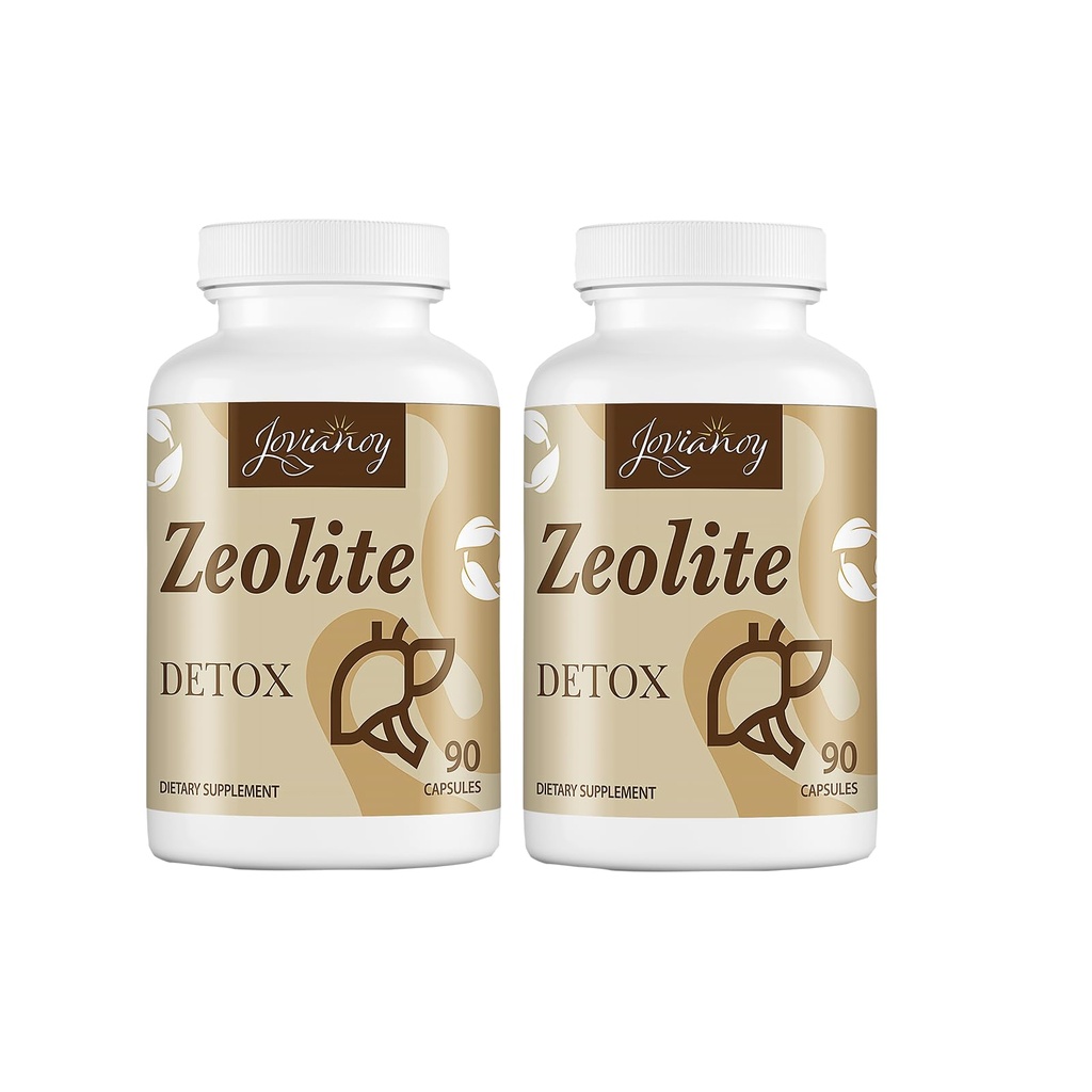 Zeolite Detox Capsules,有机活化炭,Bentonite Clay,1-2μm Clinoptilolite, 最大吸收,Gut Liver Detox Cleanse Full Body for Men, 180 Capsules, 180 Capsules