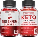 亚特兰蒂斯营养塔特 樱桃 60 Gummys + 免糖 Keto Apple 苹果苹果 醋 60 Gummys