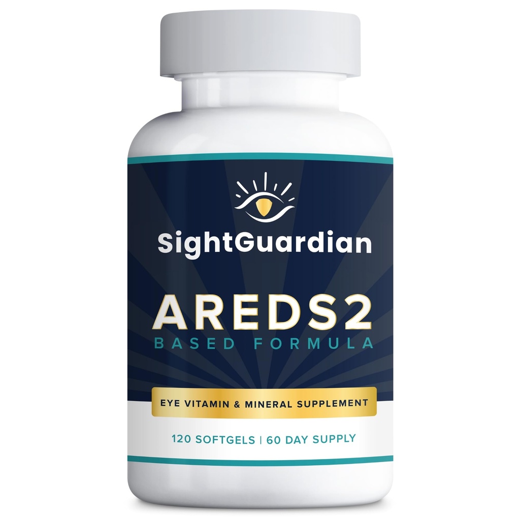 AREDS2 基于眼维生素-矿泉水补充剂(120 ct. 60 日供应) - AREDS2基于眼睛补充剂 - 低锌配方 - 眼睛视觉补充剂和维生素