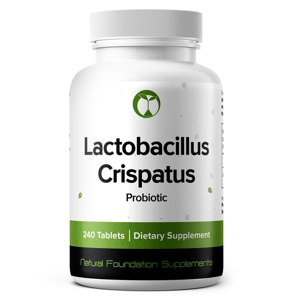 Crispatus Probiotic 240 片(4个月供应) – 研究 Strain LCR86 – 3亿 CCFU – 消化和阴道健康支持 – GMP 认证(240, Crispatus)