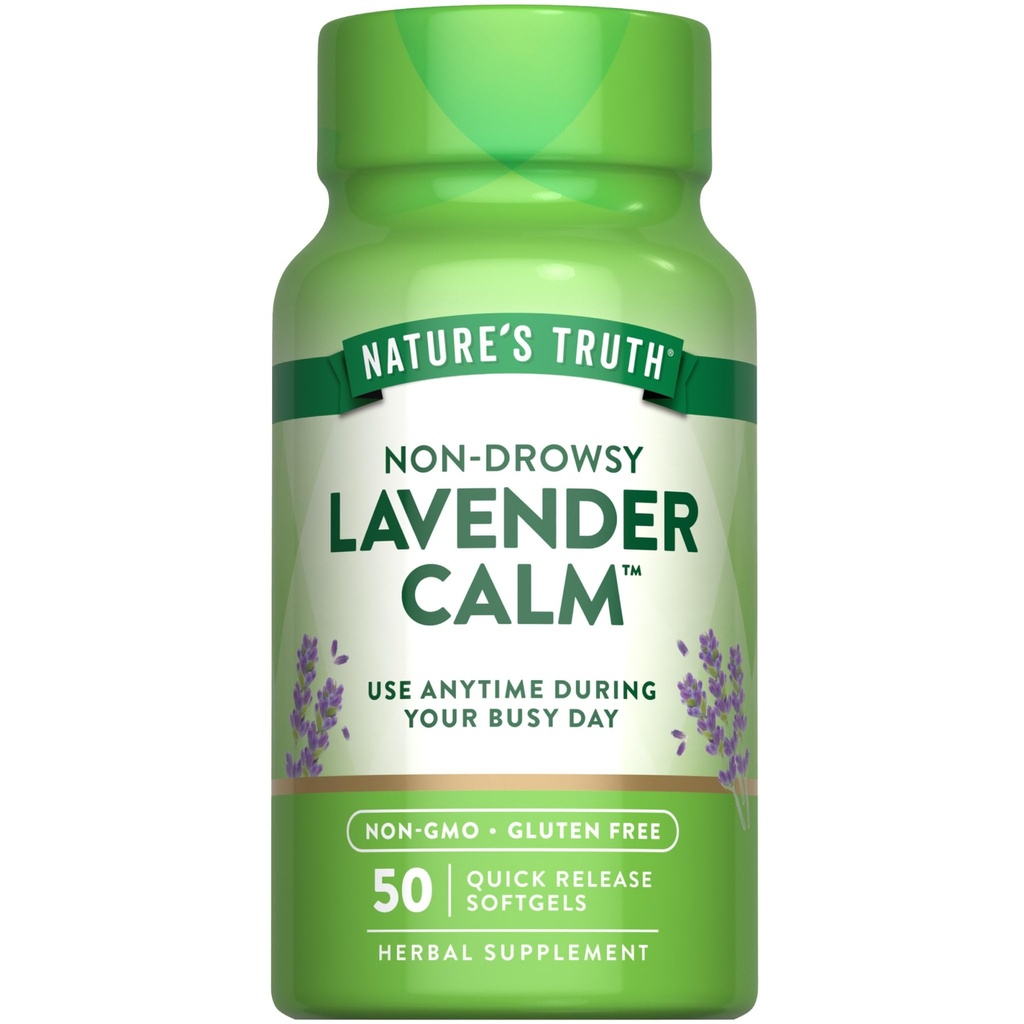 Nature's Truth Lavender Calm Softgels 口头补充 | 50 Counter | - - - - - - - 非 row row | | | | | | | | | | | | | | | | | | | GMO & Gluten Free