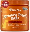 Zesty Paws Cranberry 狗肉补充剂 - 对狗肉的Bladder控制剂 - 尿液tract支持 - Cranberry Chews - Immune & Gut支持 - 鸡肉 - 90个计数器