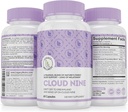 Cloud 9 - All Natural Sleep Aid Supplement - 放松维生素和草药配方 - 10mg Melatonin Calcium Magnium L - Thenine 5-HTP GABA St. John's Wort Ashwagandha Chamomile & More 60 Vegan Capsules