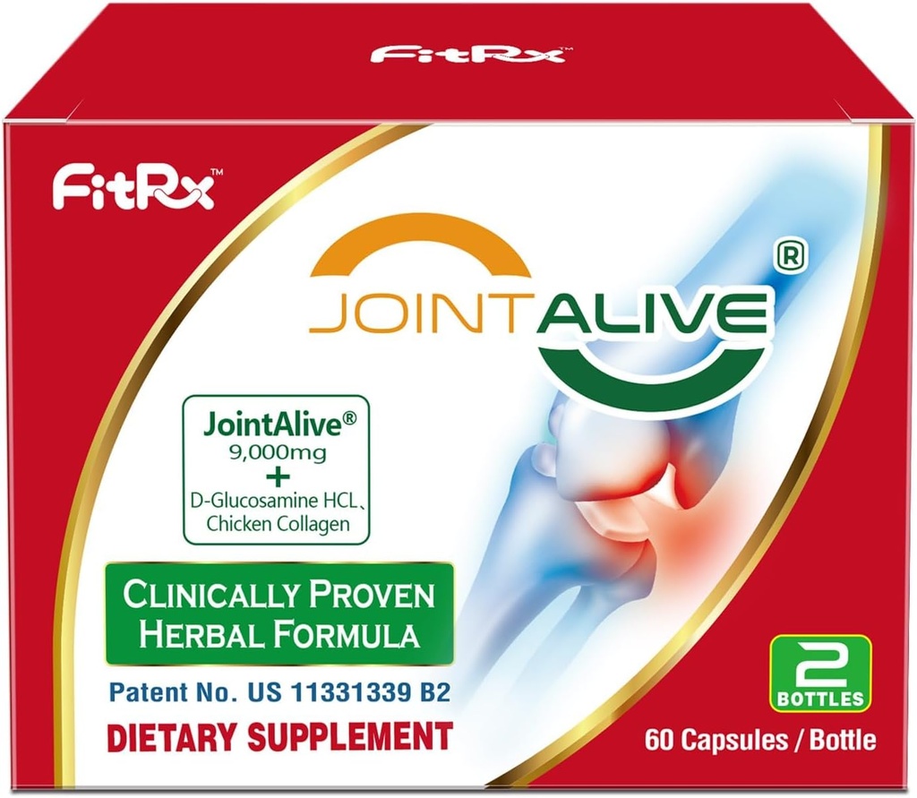 FitRx 联合ALive 男女联合支助补编,Glucosamine Chondroitin,第二类Collagen, Relief Joints discomfort, Cartilage 修补,快到7天,60次服役