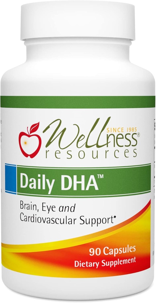 健康资源日报DHA - 最高概率和纯度DHA 鱼油,以TG形式(90 Capsules)