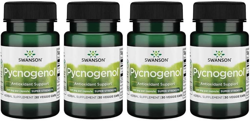 Swanson Ultra Pycnogenol - 超强150 mg 30 Veg Caps 4 包装