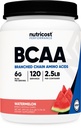 营养成本 BCAA 粉末 2:1:1 (Watermeron, 120 services) - Gluten Free, 非GMO, 蔬菜