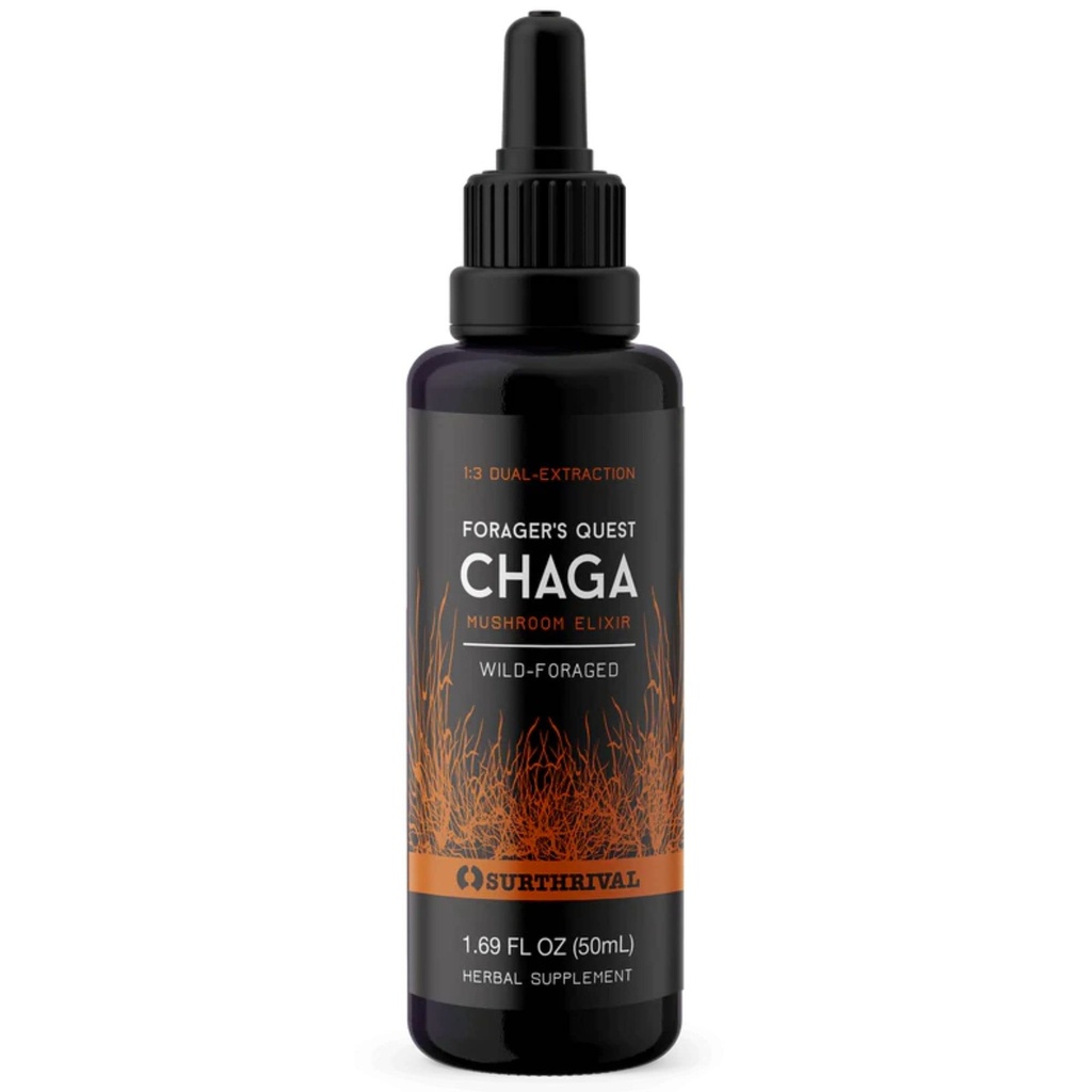冲锋:查加蘑菇 提取 Forager 的精选, 50 mL, 服饰自然的不光彩- Boosting, 抗阴道, 抗风药用蘑菇