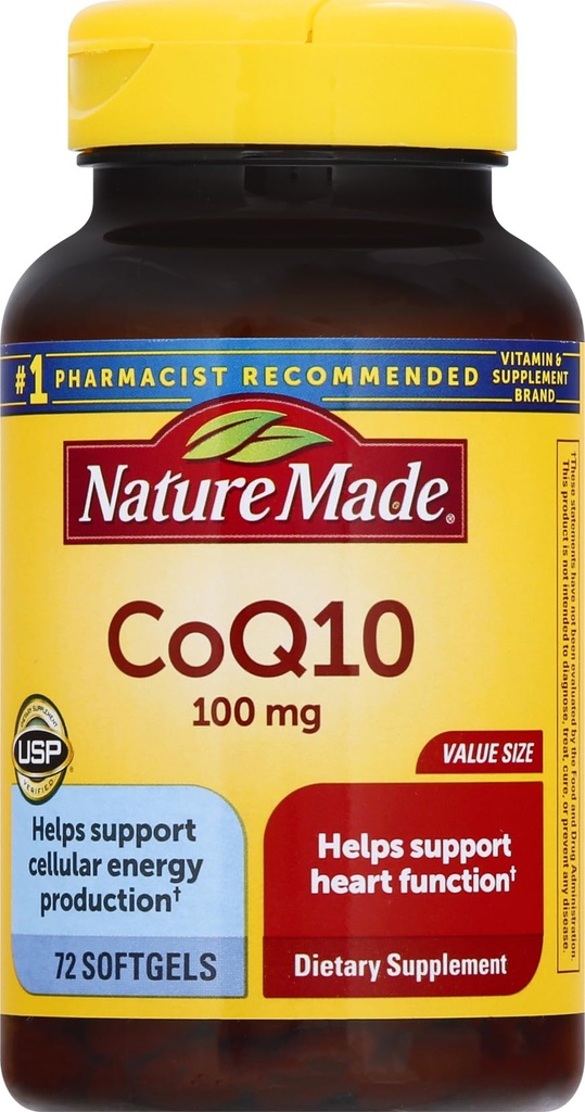 CoQ10 100 mg 软胶,72 心健康值大小