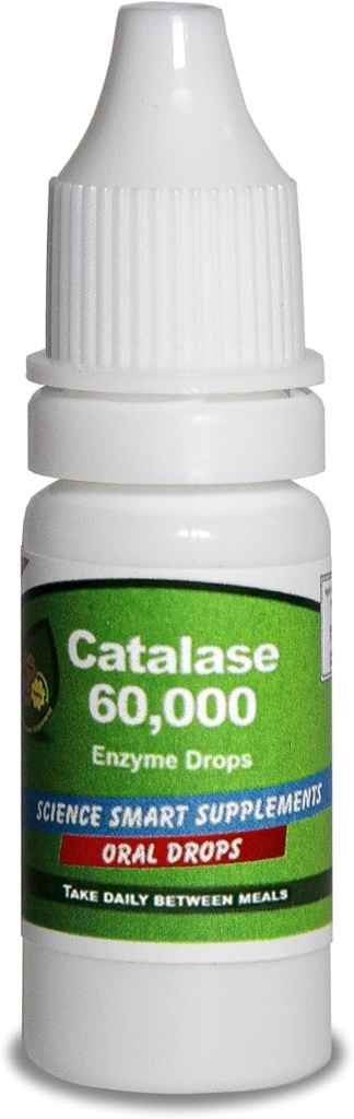 Catalasase 60,000 - Science Smart - Unique - 最高概率全吸收酶补充剂. 31剂1个月使用. (10mL).