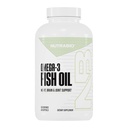 NutraBio Omega 3 鱼油补充剂,2,000毫克,400软胶 - EPA DHA Omega 3 脂肪酸补充剂帮助支持健康心脏