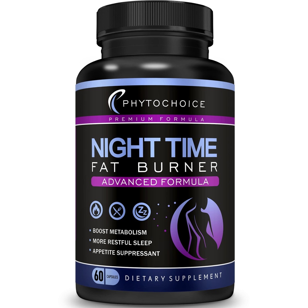 女子夜间减重药丸-碳障碍剂 Appetite Night Time Wight Loss for Women-Carb Blocker Appetant 配有美拉图宁-脂肪燃烧剂的饮食药丸,快速适用于美国女子夜间代谢药丸 Booster-Made