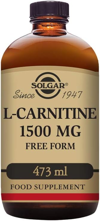 Solgar L-Carnitine 1500 mg Liquid, 16 oz. - 天然柠檬火焰 - 心脏健康 - 支持能量,代谢,锻炼耐力和复苏 - 非GMO, Vegan, Gluten & 奶油自由 - 约31种服务