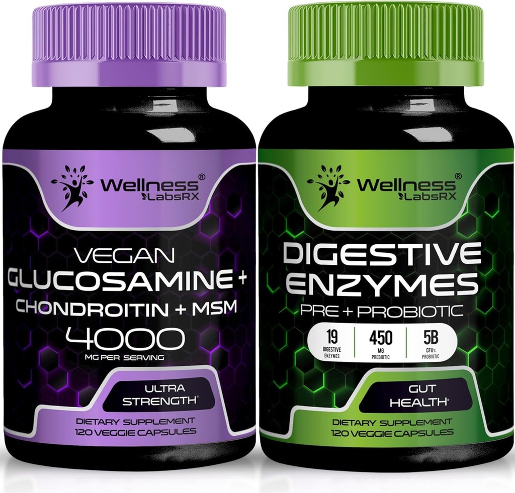 (原始内容存档于2018-09-21) (英语). WellNess LABSRX 消化酶 Capsules | Glucosamine Chondroitin Capsules