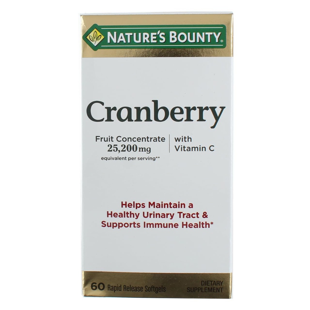 自然的丰盛 Cranberry 饮食补编 60 软宝石(包2)