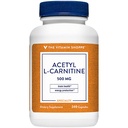 维生素店的乙酰-L-Carnitine 500mg – 支持健康脑和记忆功能,促进能源生产 – CarnipureTM 提供L-Carnitine的纯净形式(240卡普勒斯)