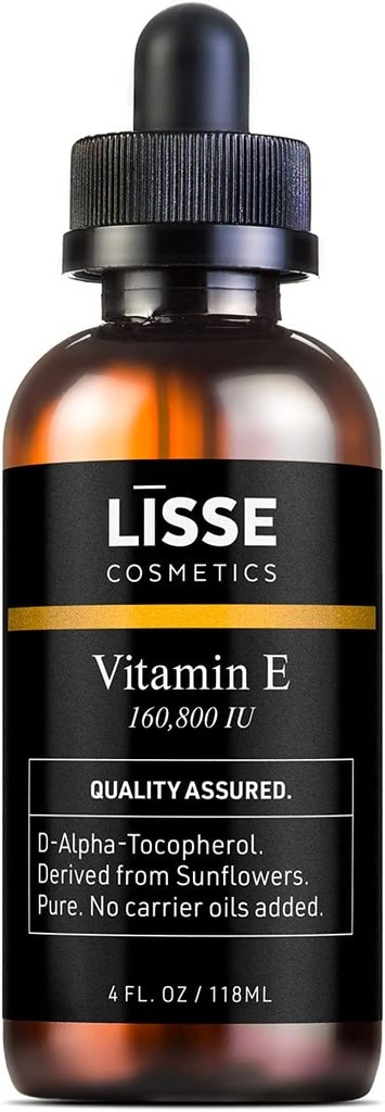 Lisse纯集中维生素E 油 - 160,800 IU - 无载体油 添加 - D-α-托克弗醇