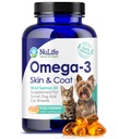 Omega 3 小狗和猫的鱼油 -- -- 配有DHA和EPA的《肥酸健康皮肤和大衣》 -- -- 改进 Shedding & Relieves Dry, Ichy Skin -- -- 500mg -- -- 120卡普尔