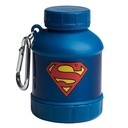 Smartshake Justice League Whey2Go 超人蛋白质存储容器 50g – BPA 自由摇摆瓶漏斗为Whey蛋白质粉质+蛋白质摇摆110ml,DC漫画超人赠送男子礼物